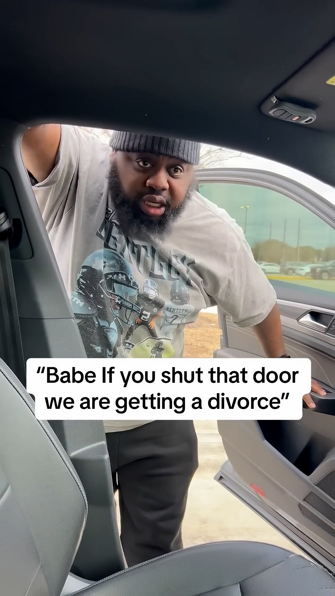 Telling my husband we are getting divorced if he shuts that door