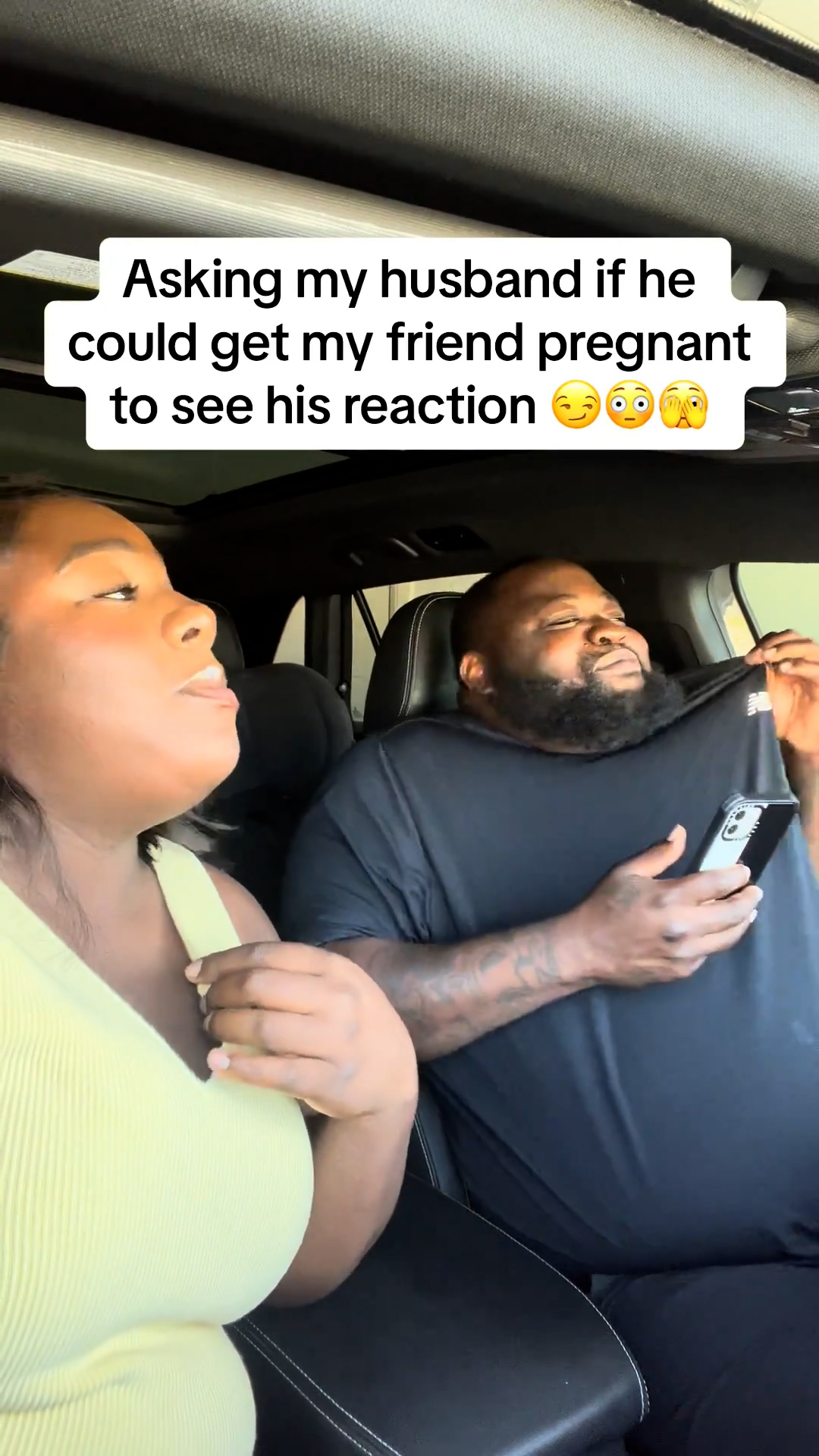 Husband's reaction when I suggested he help my friend have a baby
