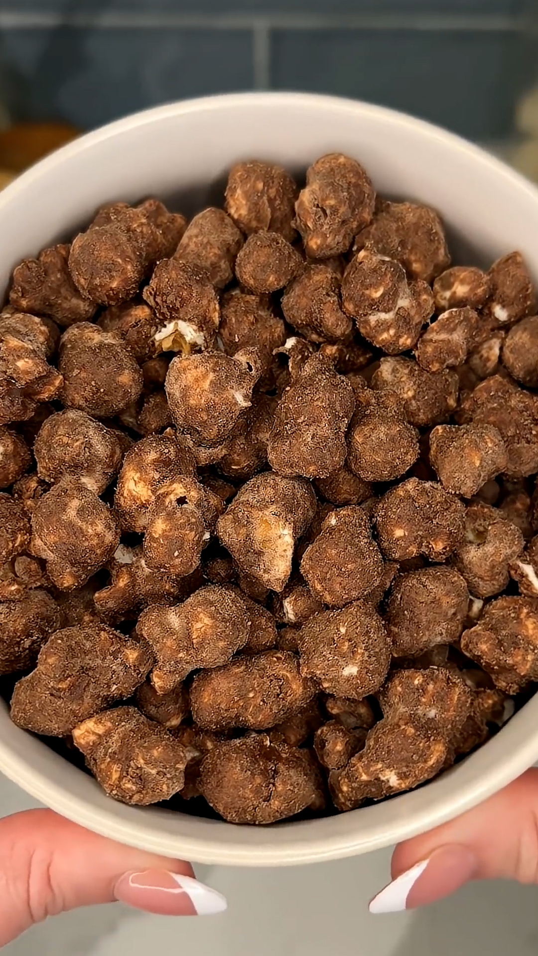 Quick brownie batter popcorn done right