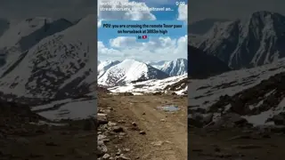 This is the first mountain pass crossed during in the remote Teskei mountains 🇰🇬