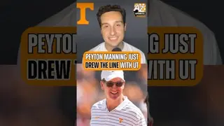 Peyton Manning just made it clear where his loyalty lies 🍊 #TennesseeVols #TexasLonghorns #shorts
