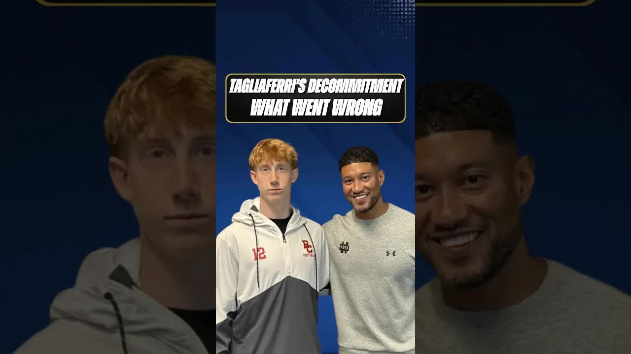 The Truth Behind Trey Tagliaferri's Shocking Notre Dame Decommitment