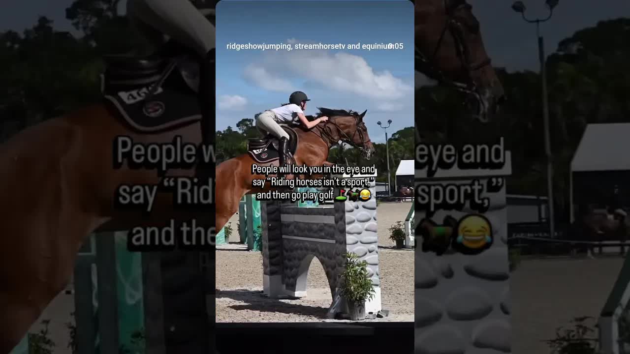 No offense to any golfers out there 😂 but equestrians hear this way too much 🐎