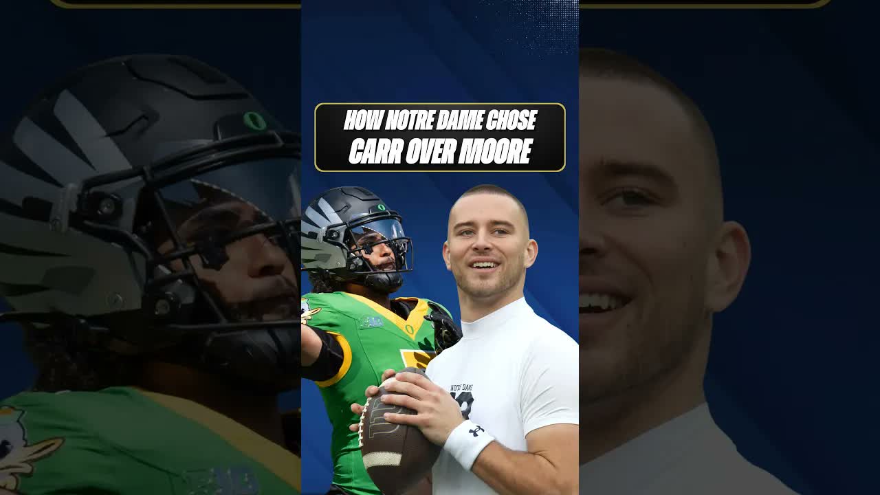 How Notre Dame ended up with CJ Carr over Dante Moore 👀☘️