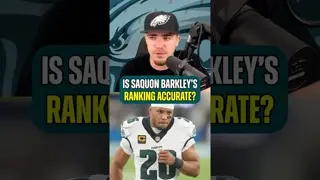 The Latest NFL Rankings Have Saquon Barkley Ranked THIRD?! 🤔 #PhiladelphiaEagles #NFLNews #Saquon