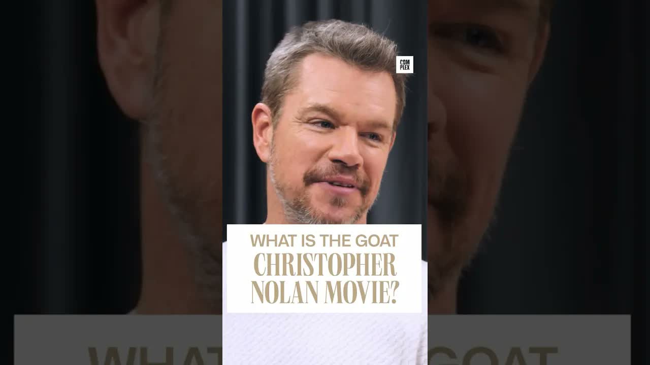 Matt Damon and Tom Holland debate the GOAT Christopher Nolan movie #GOATTalk