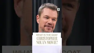 Matt Damon and Tom Holland debate the GOAT Christopher Nolan movie #GOATTalk