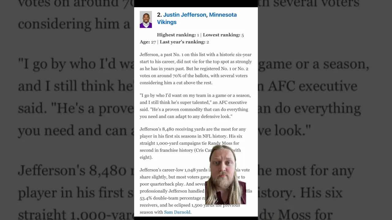 The NFL has DISRESPECTED Justin Jefferson #minnesotavikings #justinjefferson #skol #nfl