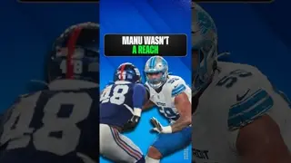 Manu wasn't a hidden prospect, half the #NFL wanted a closer look before the draft #DetroitLions