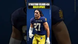 Let's hope this #NotreDame defender gets back sooner rather later! 🍀 #FightingIrish #GoIrish #CFB