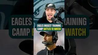 The 3 Most Intriguing Eagles Training Camp Battles 👀 #Eagles #PhiladelphiaEagles #NFL #NFLNews