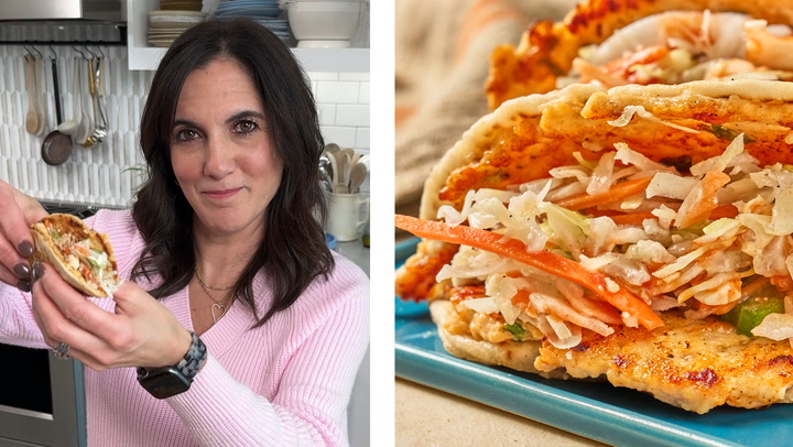 How to Make Buffalo Chicken Smashed Tacos