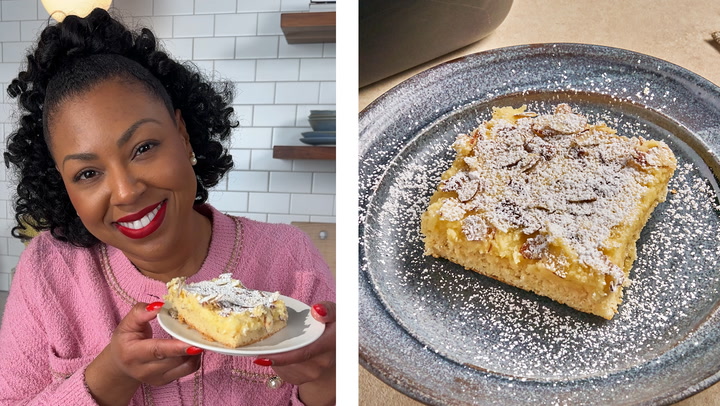 Almond Croissant Gooey Butter Cake Recipe