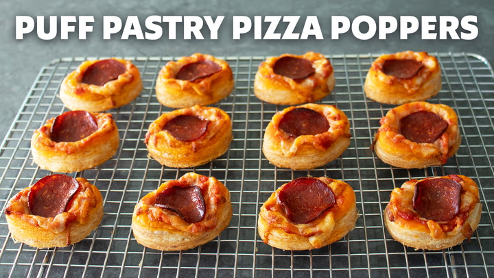 How to Make Puff Pastry Pizza Poppers