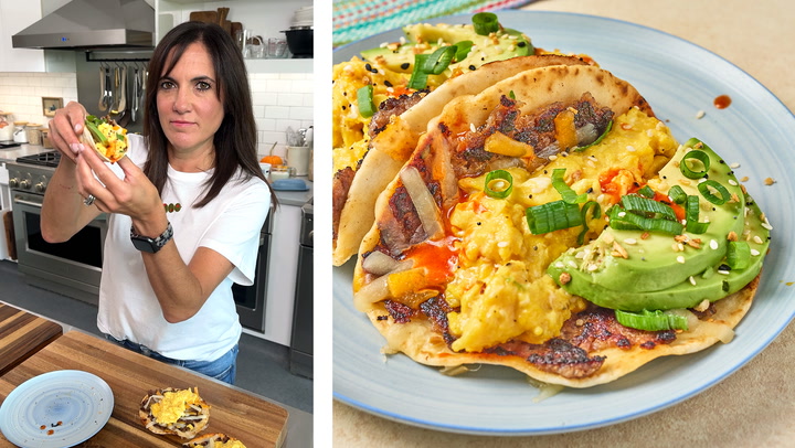 How to Make Smashed Breakfast Tacos
