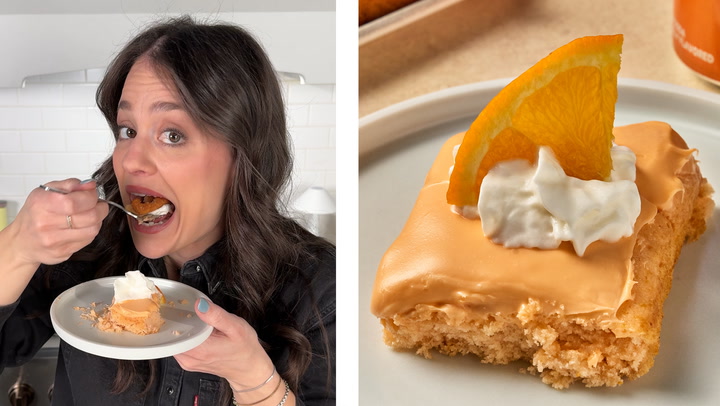 How to Make Two-Ingredient Orange Creamsicle Cake