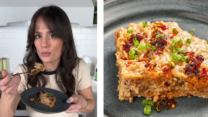 Pork Dumpling Lasagna Casserole Recipe