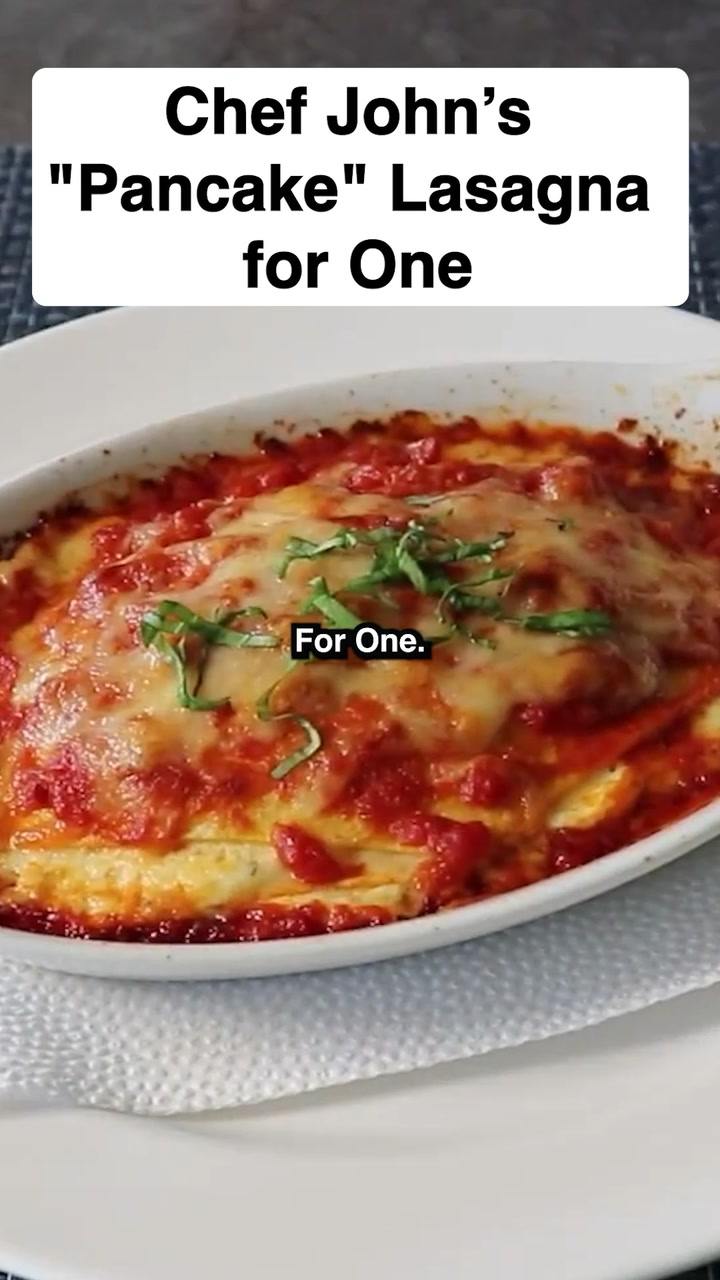 How To Make “Pancake” Lasagna for One