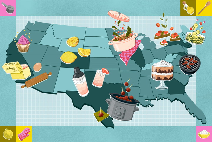 Allrecipes Allstar Landing Page Map and Stats Animation