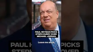 Paul Heyman is taking Steph over MJ any day of the week 👀 #SneakerShopping