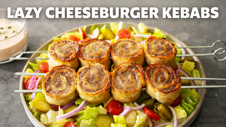 How to Make Lazy Cheeseburger Kebabs