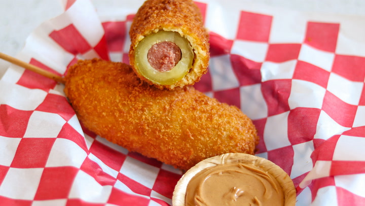 Copycat Disneyland Pickle Corn Dog Recipe