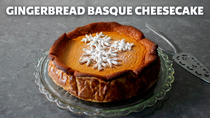 How to Make Gingerbread Basque Cheesecake