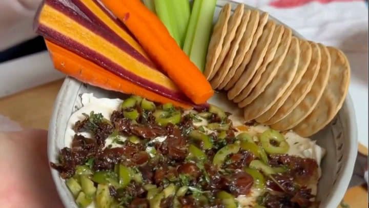 How to Make Loaded Olive Oil Cream Cheese
