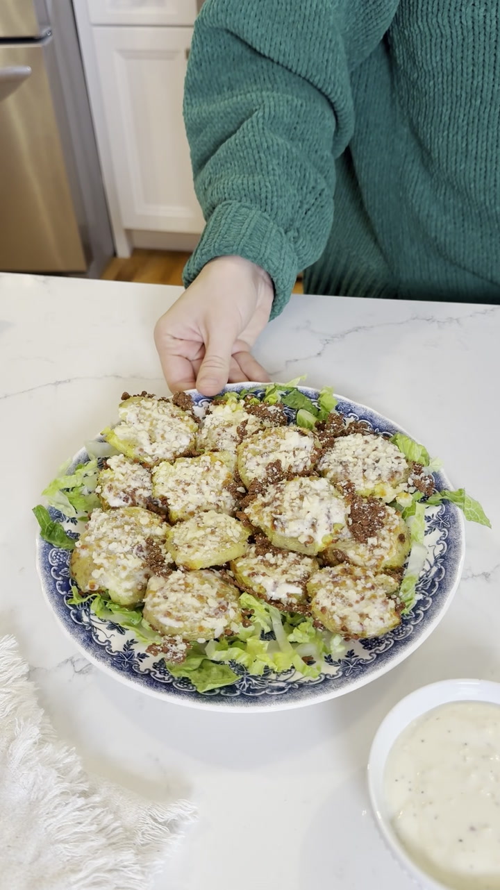 Caesar Salad Smashed Potatoes Recipe