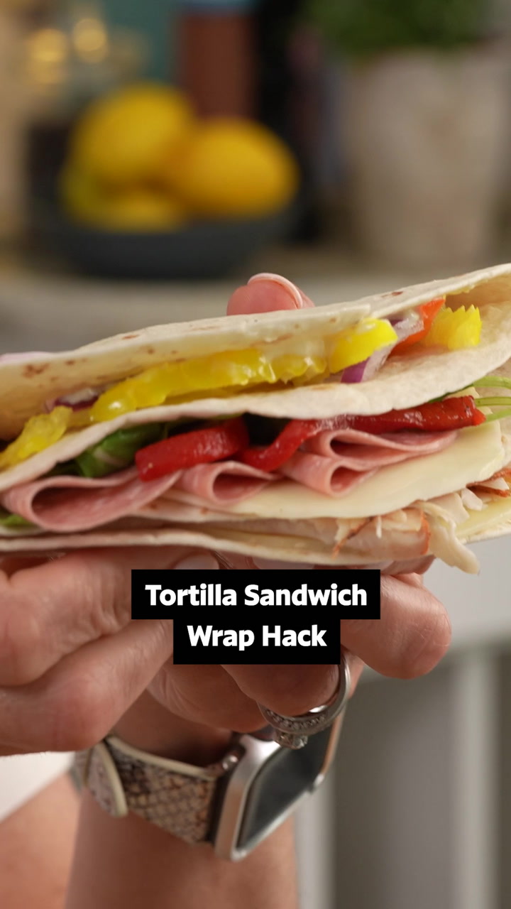 Easy Tortilla Sandwich Wrap Hack