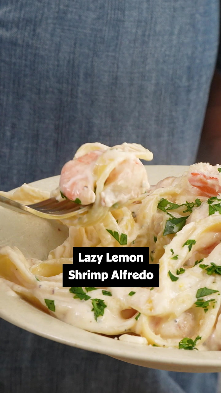 How to Make Lazy Lemon Shrimp Alfredo