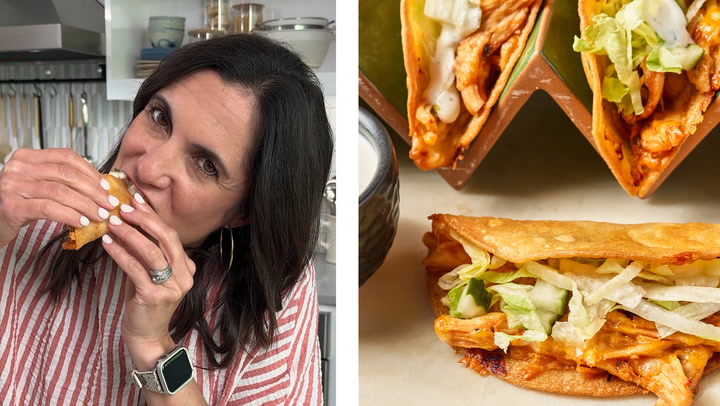 How to Make Crispy Sheetpan BBQ Ranch Chicken Tacos