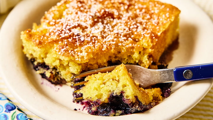 How to Make Lemon Blueberry Magic Cake