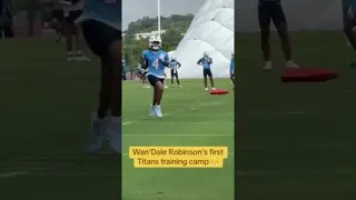 New slot receiver going to work 💪 #tennesseetitans #wandalerobinson #newyorkgiants #widereceiver