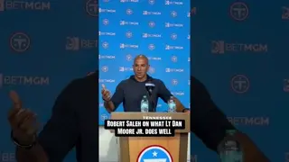 “He’s a security blanket.” #tennesseetitans #trainingcamp #robertsaleh #offensivelinemen #nfl