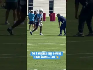 Making it look easy. #tennesseetitans #carnelltate #widereceiver #ohiostate #nflrookies #nfl