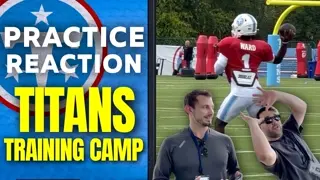 Cam Ward’s ARM TALENT Takes Over Titans’ First Padded Practice