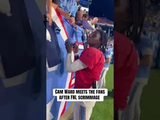QB1 showing love. #tennesseetitans #camward #quarterback #atozsports #nfl #trainingcamp