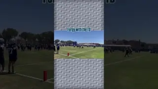 Jake Ferguson with the tuddy at Cowboys Training Camp 🏈