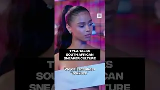 Tyla broke down some South African sneaker slang 🇿🇦 #SneakerShopping