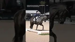 You know dressage touches your soul when rides like this give you goosebumps 💙🐎💙