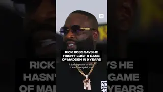 Rick Ross hasn't lost at Madden in nine years #OnDisplay