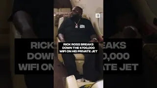 Rick Ross spent $700,000 to get WiFi on his private jet 🤯 #OnDisplay