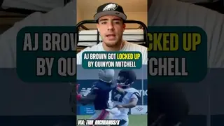 AJ Brown Just Found Out Quinyon Mitchell Isn’t The One To Mess With 💪 #PhiladelphiaEagles #NFLNews