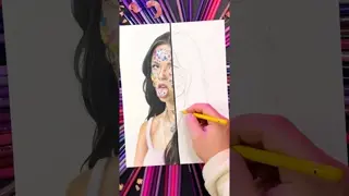 100 pencils vs. 1 pencil - drawing Olivia Rodrigo 💜🎨