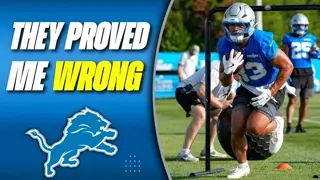 The Lions Proved Me WRONG About These Players