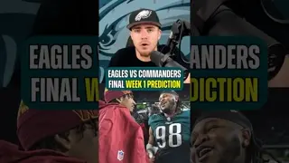 Eagles vs Commanders Week One Preview and Prediction 🔥 #PhiladelphiaEagles #EaglesNews #NFLNews