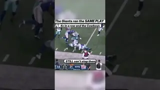 The Cowboys defense literally did nothing to stop this play #cowboys #nfl #giants