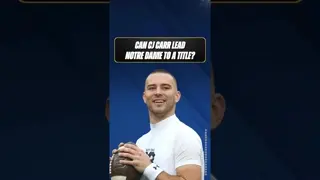CJ Carr is the exact type of QB the #Fightingirish need to make a run