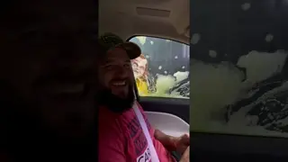 SCARIEST HAUNTED CAR WASH! 🫣👻 Should we take the kids next?! 😂 #scary #halloween #haunted